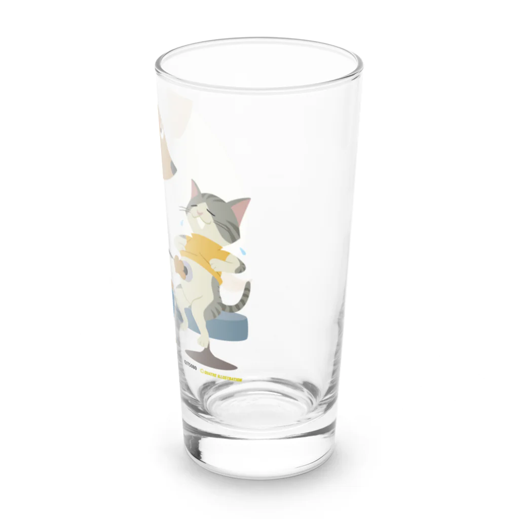 Quatre Illustrationの犬のお医者さん Long Sized Water Glass :right