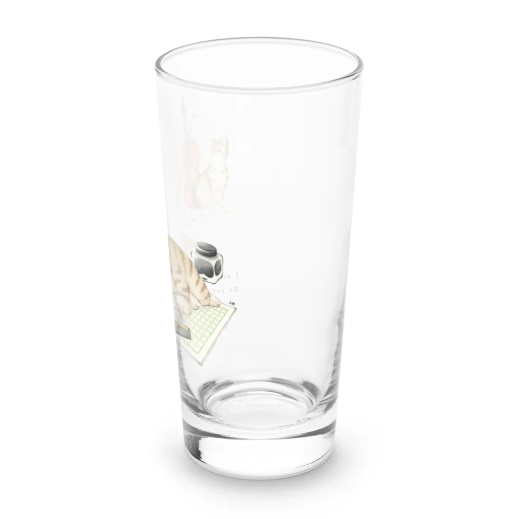 しの.＠流浪創具師EMANONの吾輩は猫である Long Sized Water Glass :right