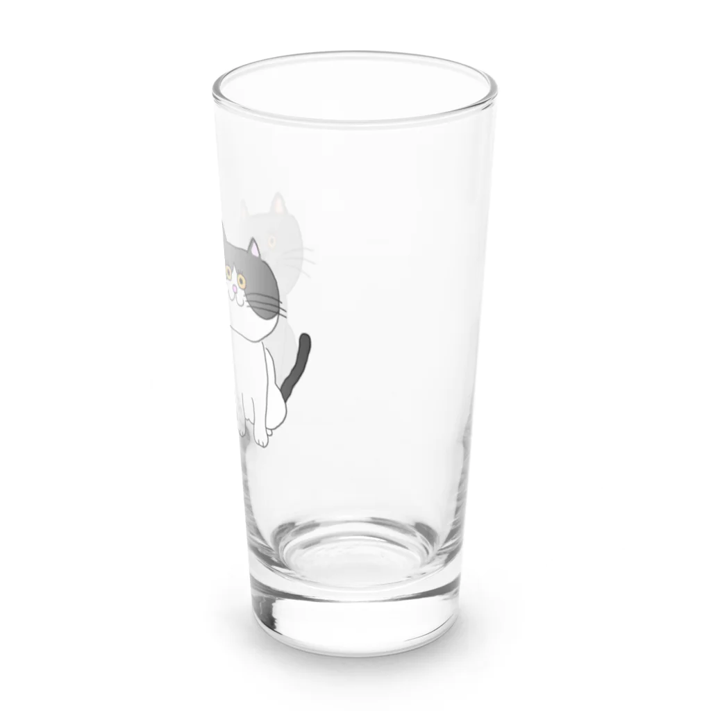 お髭ちゃんのおみせ。のおしゃれにゃんず Long Sized Water Glass :right