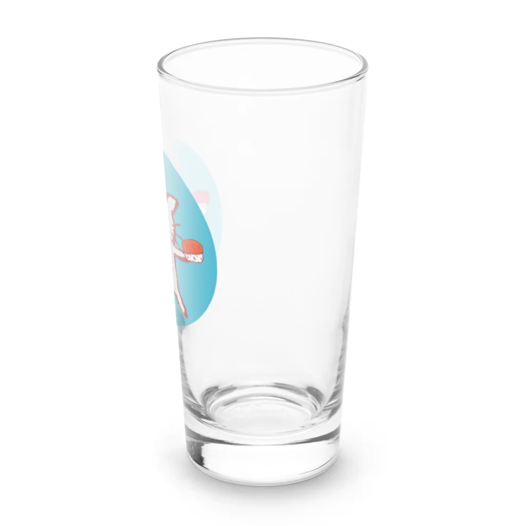 ネコのうーたんになりたいくちばしショップの「にゃすし又はすしにゃ」すし好き専用 Long Sized Water Glass :right