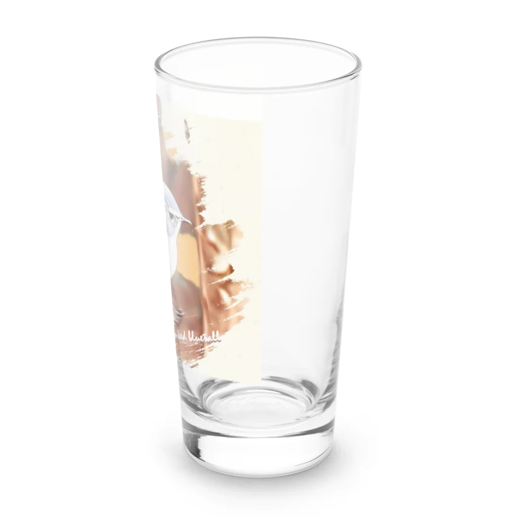 jun-hoshiのルリビタキ ♂ Long Sized Water Glass :right