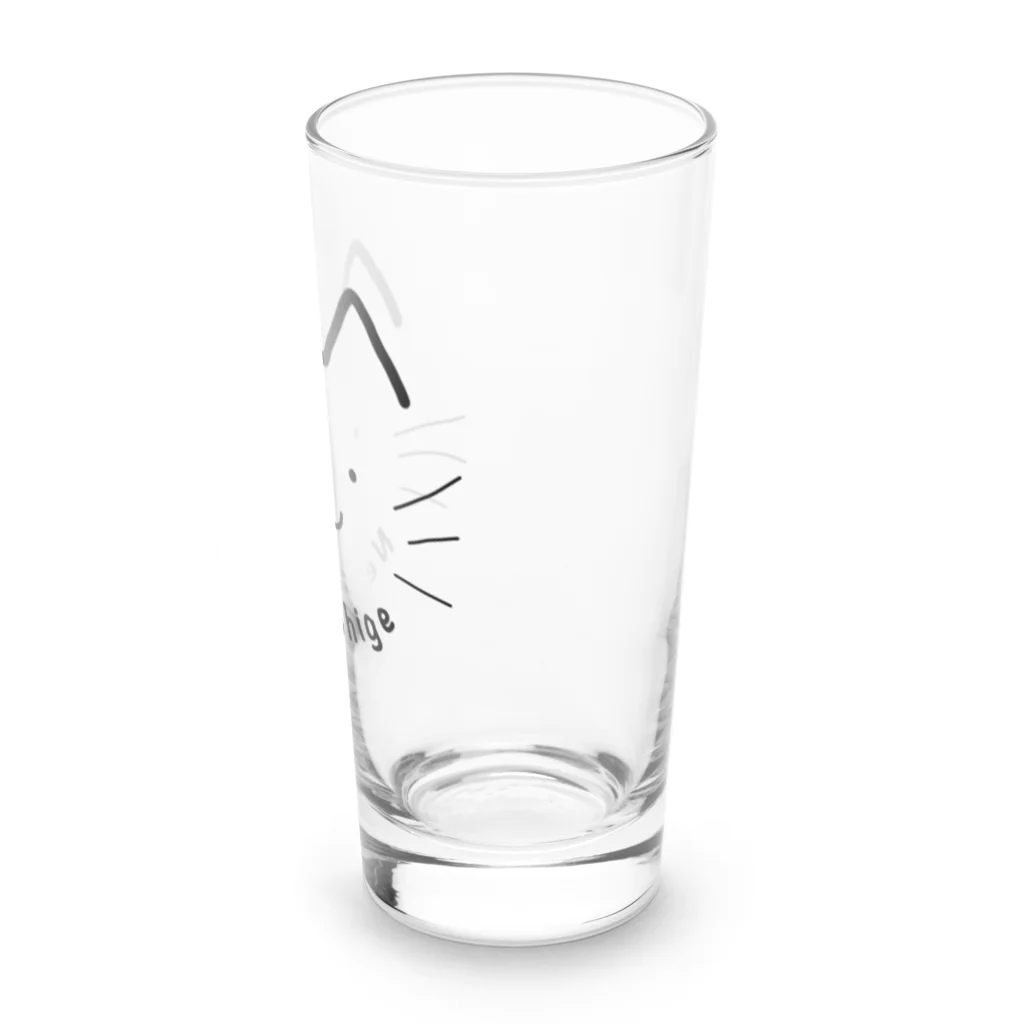 猫のひげ SUZURI店の猫のひげロゴマークシリーズ Long Sized Water Glass :right