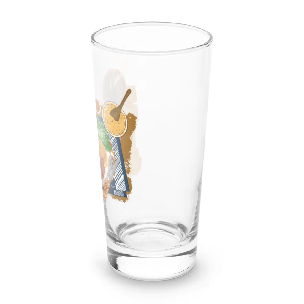 ハルイロ雑貨店　suzuri支店のパンケーキプレート Long Sized Water Glass :right