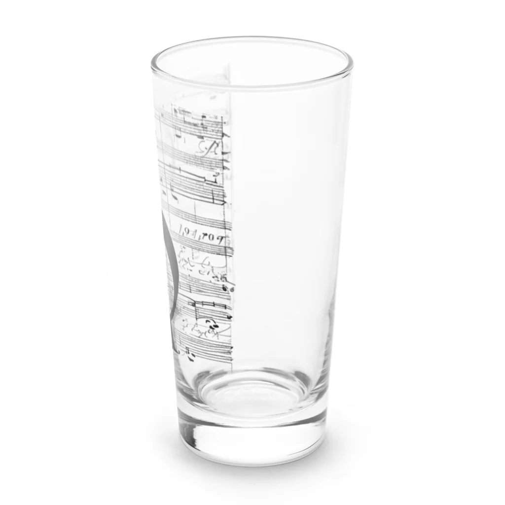 音楽っていいなのト音記号のような、何か Long Sized Water Glass :right