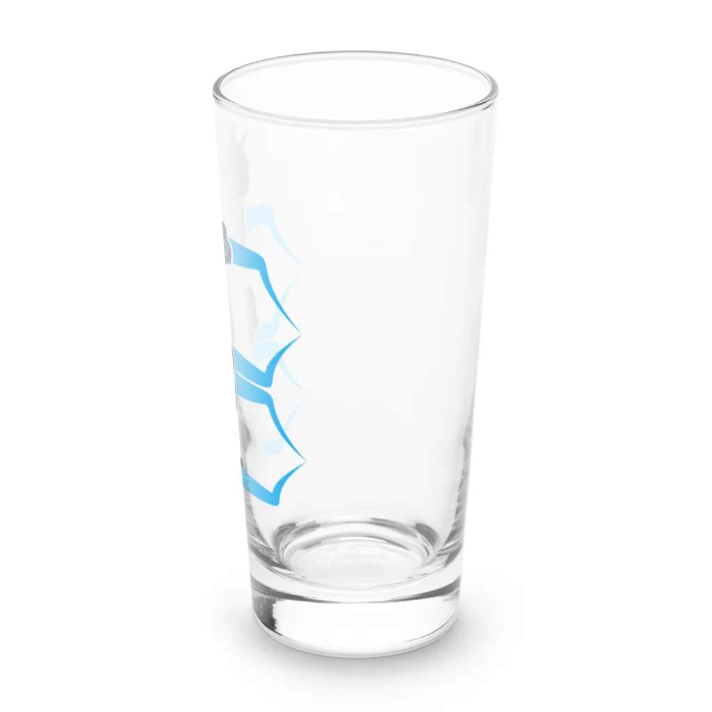 BuzzWorks - OFFICIAL GOODS STOREのFu-ki / Blue Cat Long Sized Water Glass :right