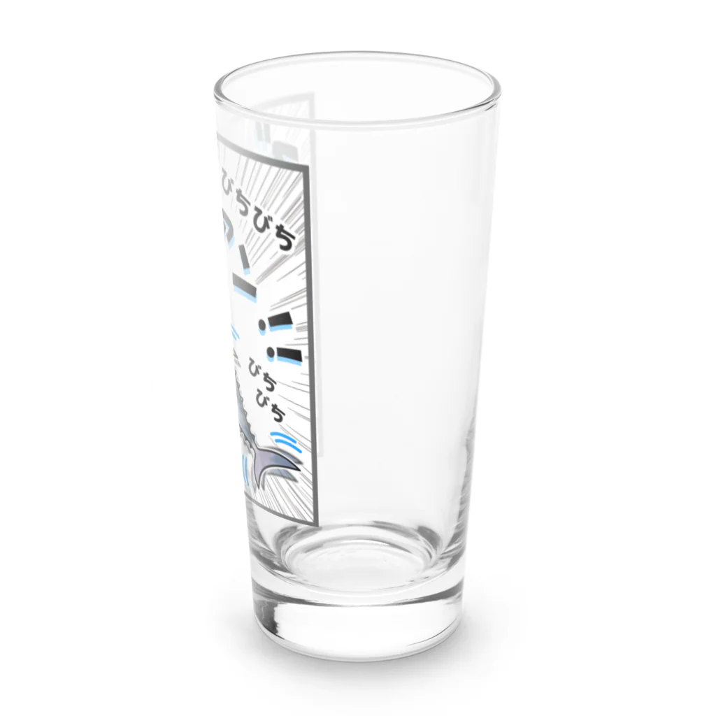 かいほう屋のクロマグロ「ズッバァアン」オノマトペ Long Sized Water Glass :right