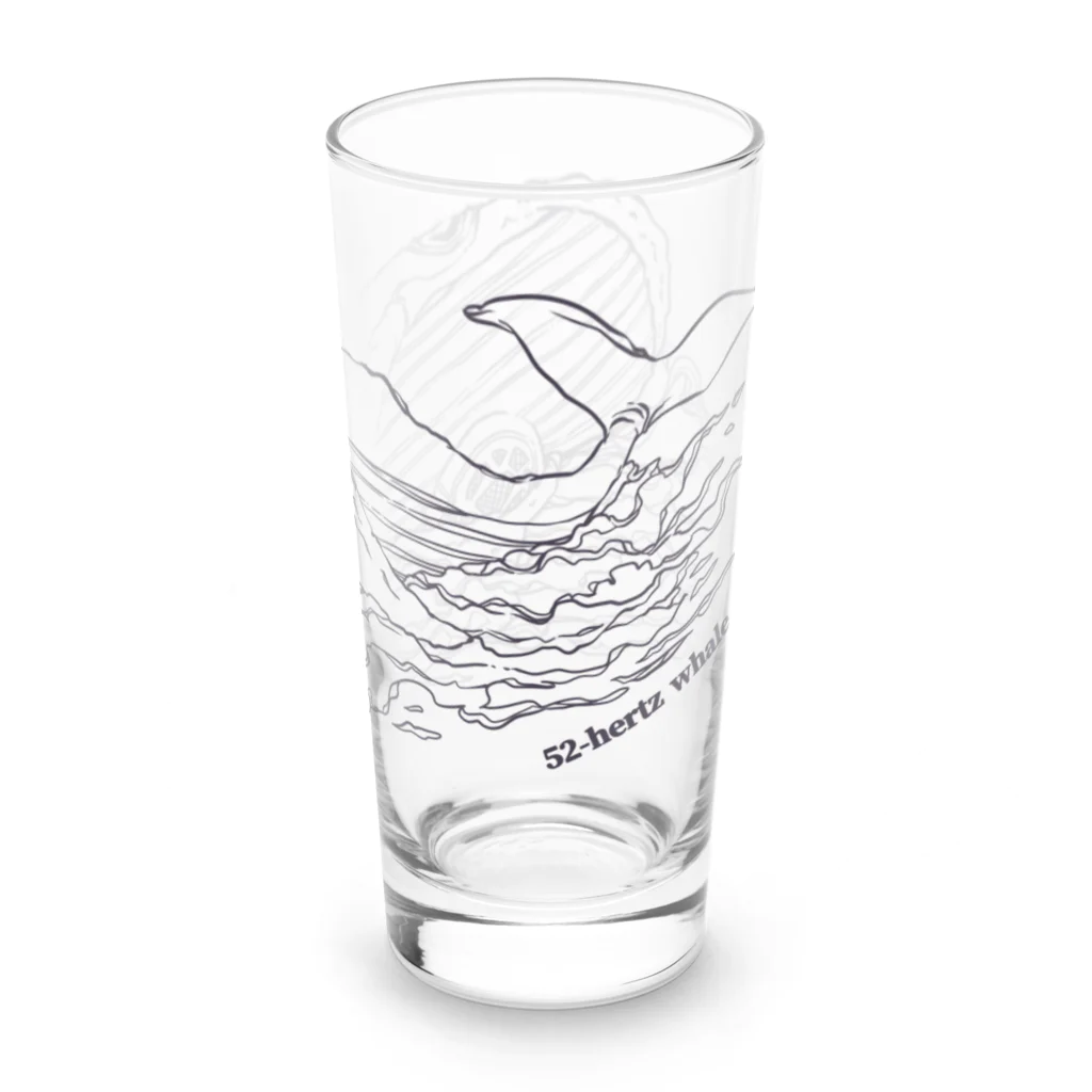 ariariartの世界でもっとも孤独なクジラとラジオ【チャリティー】 Long Sized Water Glass :right