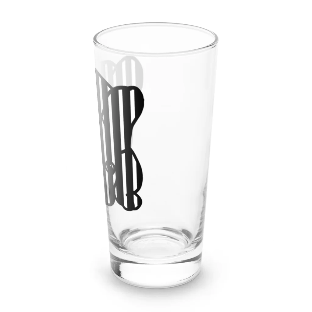 みつまめこshopのストライプ犬 Long Sized Water Glass :right