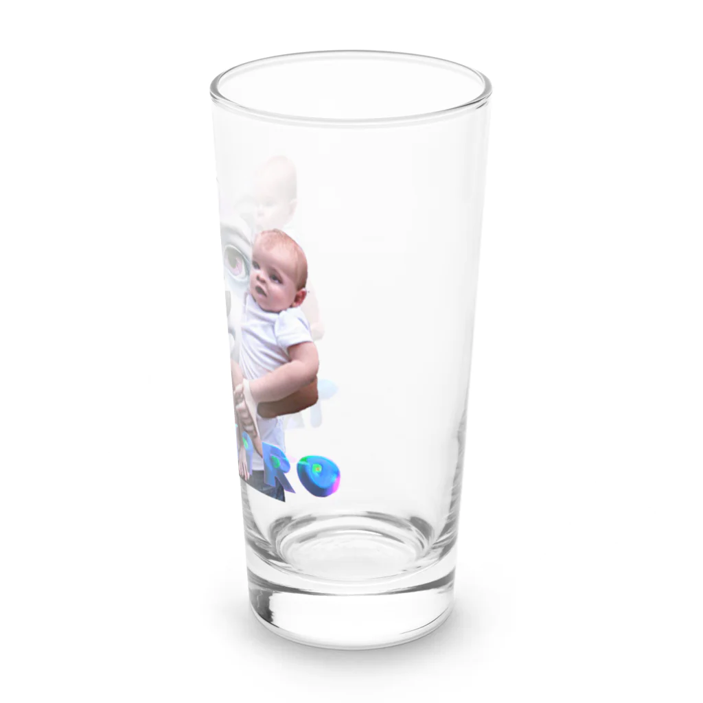 🍩tarojiro(たろじろ) shop🍩の双子を抱えるTシャツ by AI Long Sized Water Glass :right
