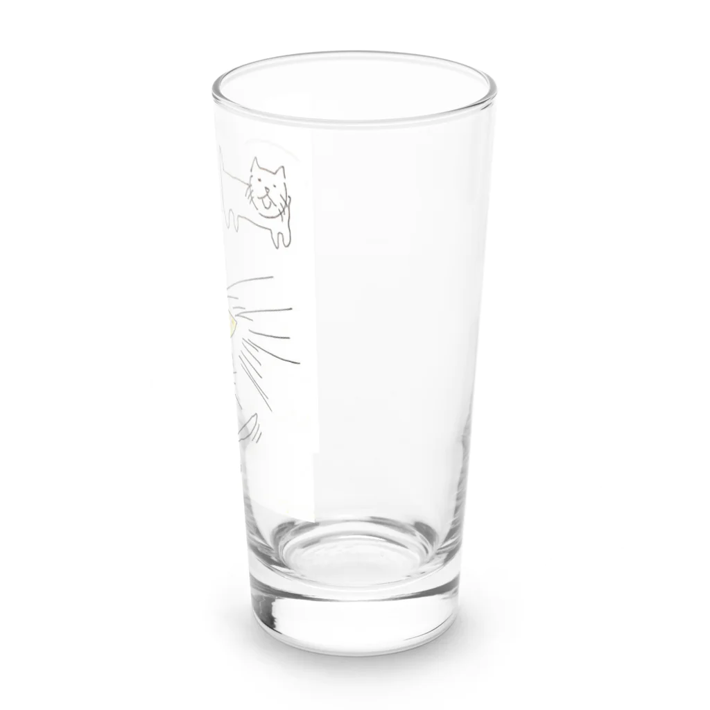 ハナノネッコ のカカオネコ Long Sized Water Glass :right