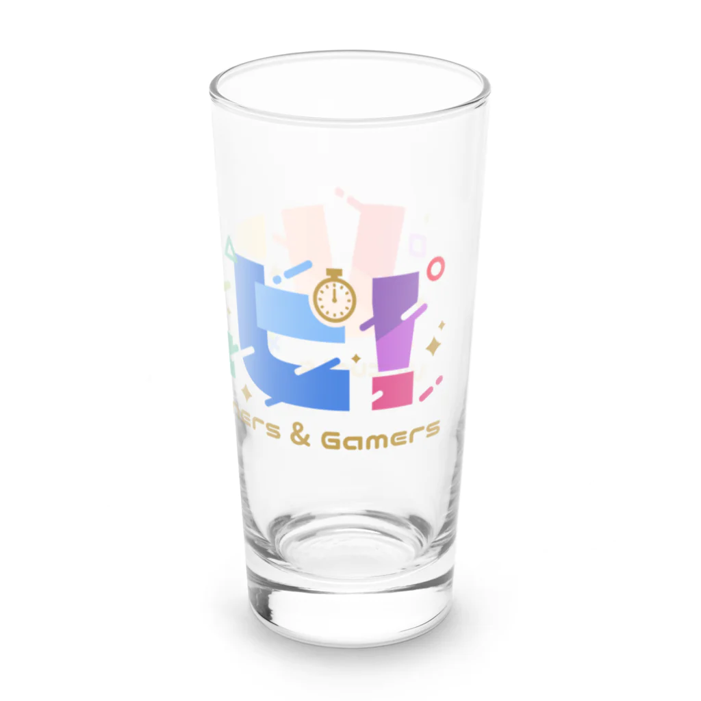 Pitman🦊🚫🪶RTA走者 Speedrunner VtuberのVスピ！ロゴ Long Sized Water Glass :right