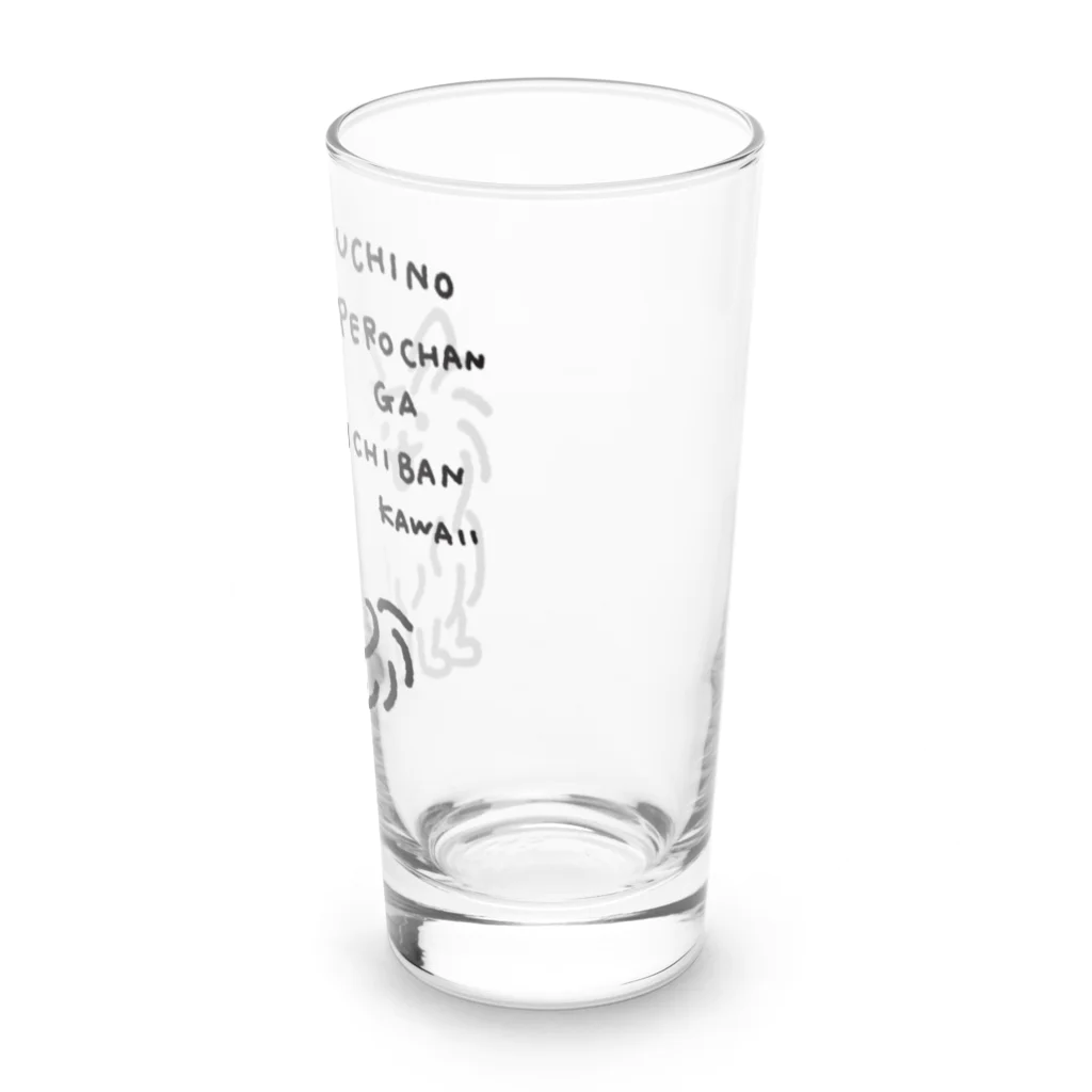 TOMOS-dogのえがおでみあげる犬 Long Sized Water Glass :right