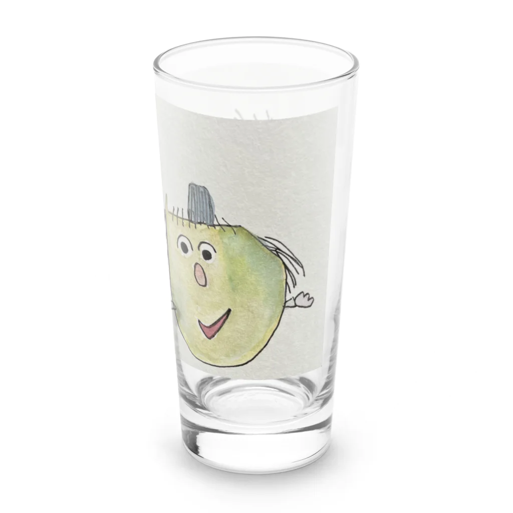 えんどうの25年前に描いたぱぱとまま Long Sized Water Glass :right