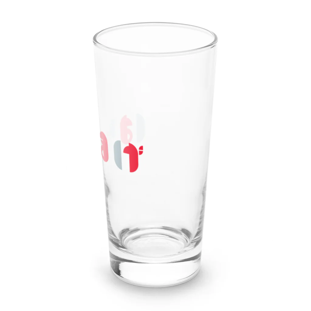 壱岐・八幡まちづくり協議会のはらほげ地蔵（モダン）レッド Long Sized Water Glass :right