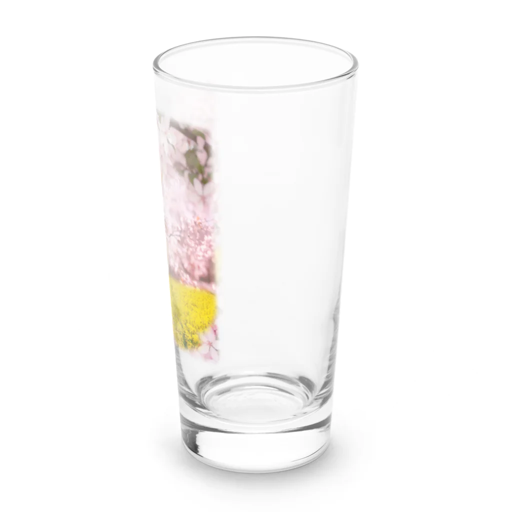 うさぎのうみちゃんねるショップのお花見うさぎ-うさぎのうみ Long Sized Water Glass :right