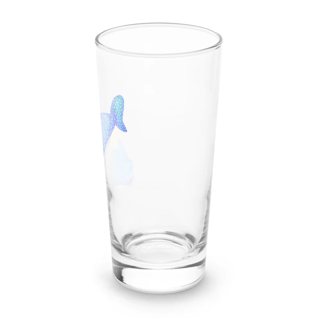 satoayaのアニマルカフェのシ―フードアニマル　クリームソーダジンベイ Long Sized Water Glass :right