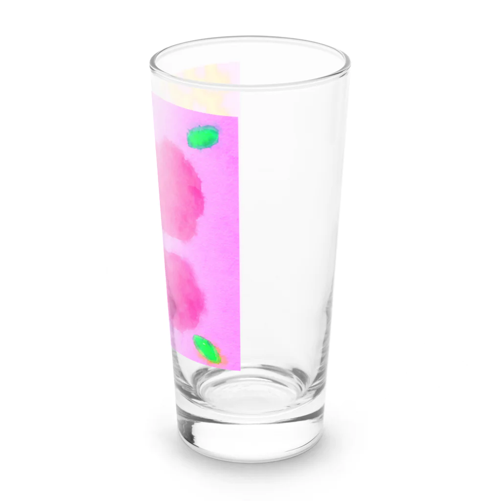 Noëlのピンクとお花 Long Sized Water Glass :right