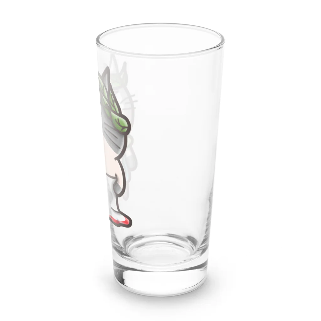 ひよこ男爵とまだむにゃんのにゃえさる (まだむにゃん) Long Sized Water Glass :right