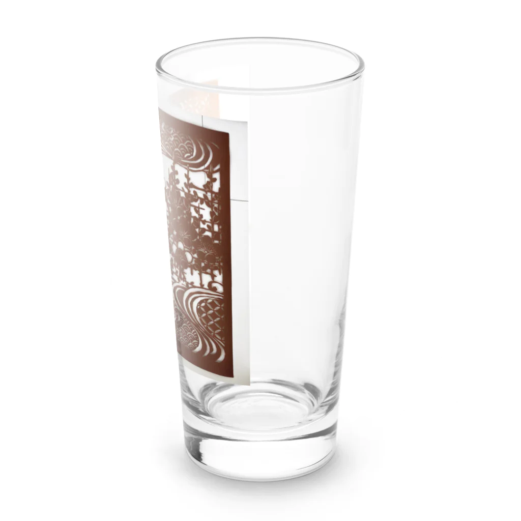 Healingcolor art椿の伊勢型紙 Long Sized Water Glass :right