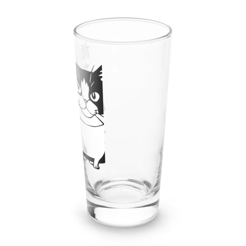 まつり猫ショップのハチワレチロルさん（顔が大きいのは優しい証拠） Long Sized Water Glass :right