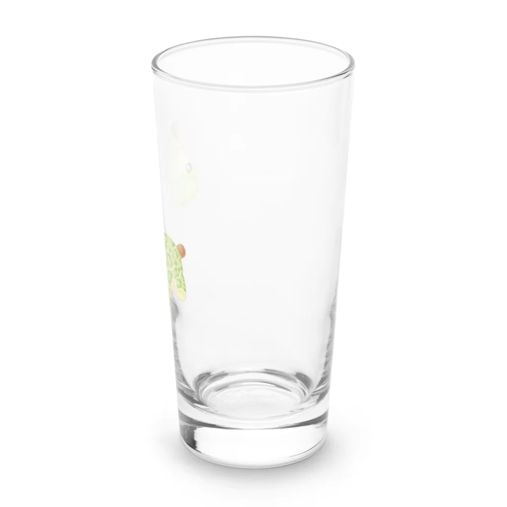 satoayaのアニマルカフェのフルーツアニマル　ラフランスキリン Long Sized Water Glass :right