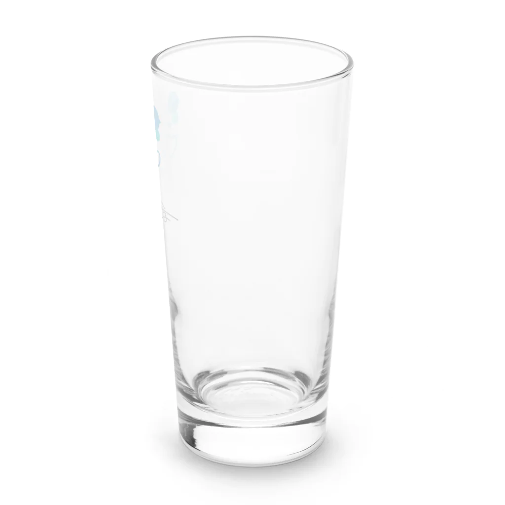 かず乃子のかず乃子オリジナルロゴ（白） Long Sized Water Glass :right