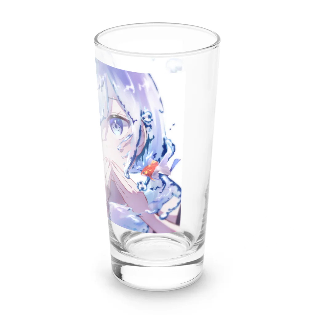 ゆずのいらすと店のあおいゆめ Long Sized Water Glass :right