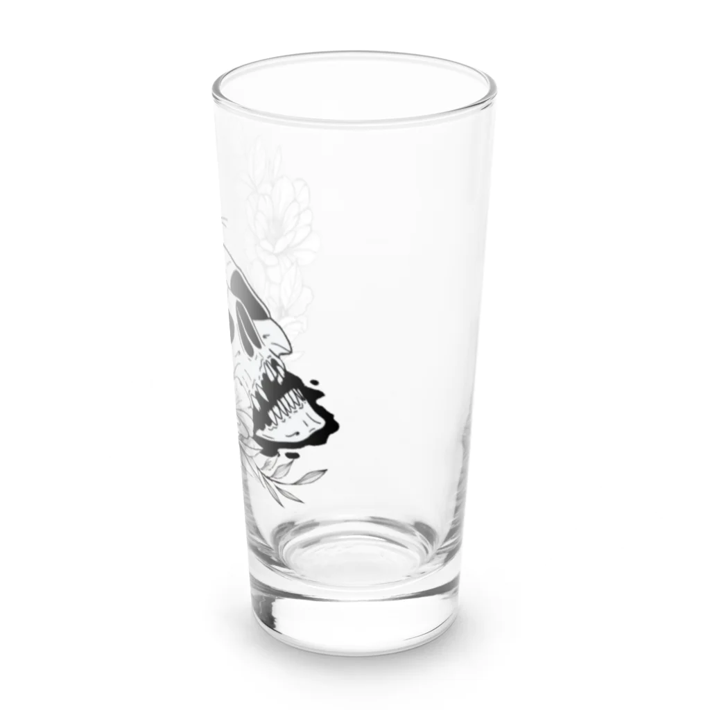 キッチンファラオのドクロフラワー Long Sized Water Glass :right