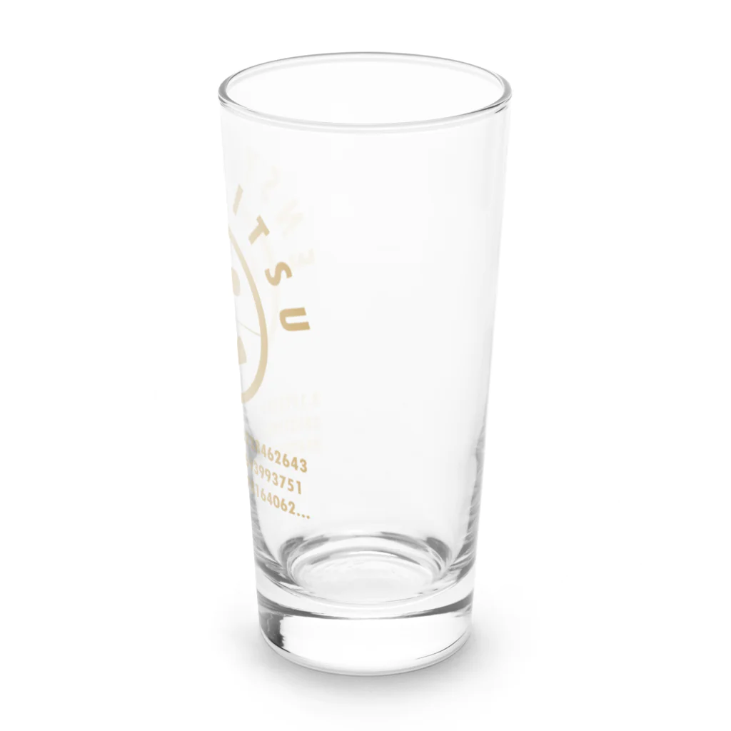 cosmicatiromの円周率 ベージュ Long Sized Water Glass :right