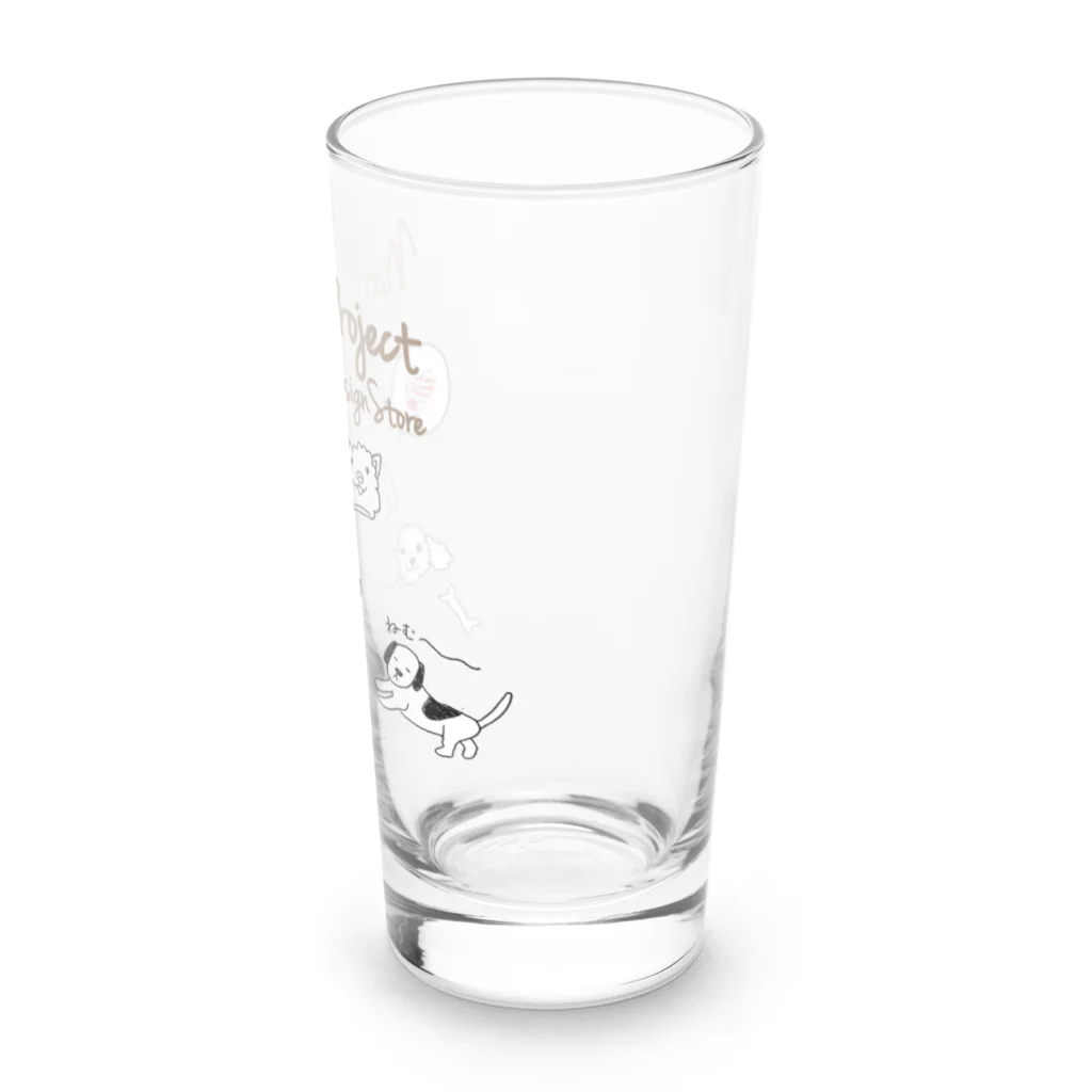 NaturalProjectオリジナルグッズのイッヌの仲間たち Long Sized Water Glass :right