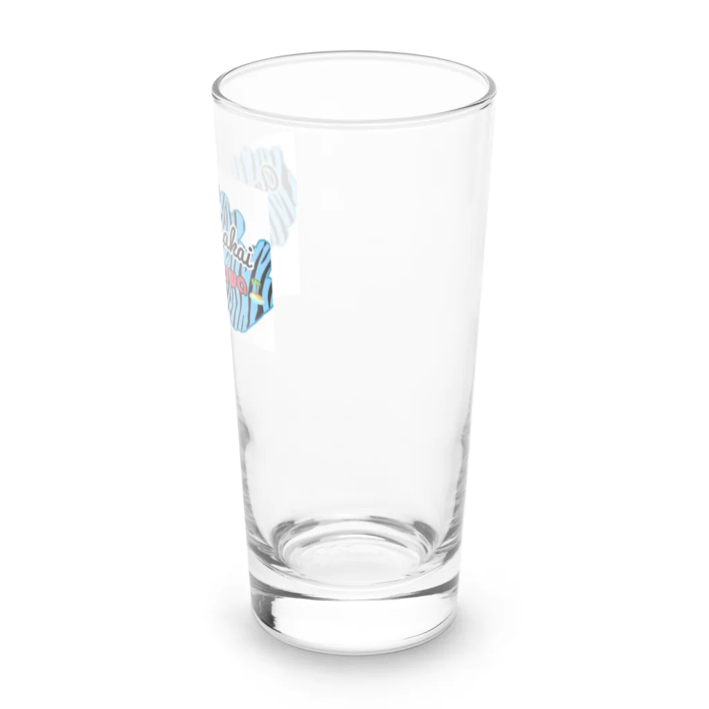 沖縄大好きシーサーちゃんのamakai kumakai〜あまかい👣くまかい Long Sized Water Glass :right