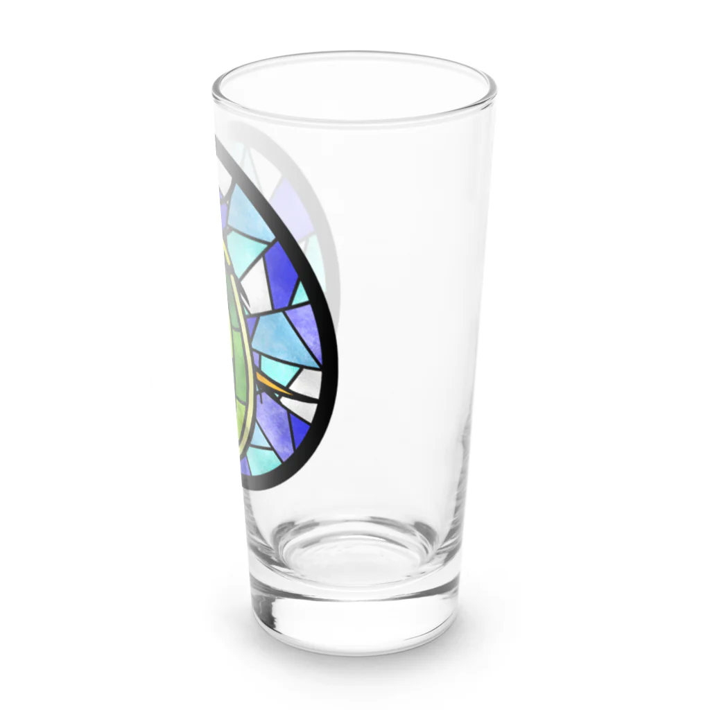 くいなの母のこがたのげんごろうステンドグラス風 Long Sized Water Glass :right