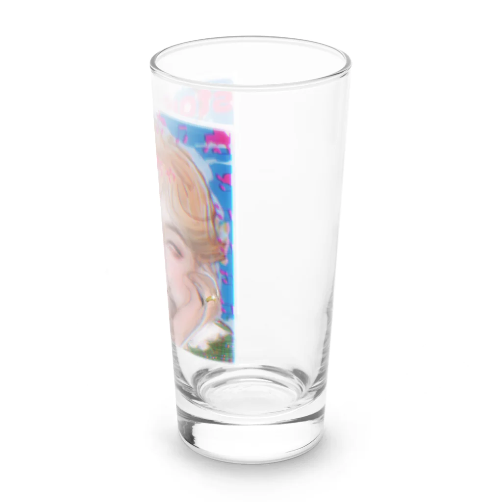 ivanvnabvuのstop　盗聴　ナルシストおば化ちゃん Long Sized Water Glass :right