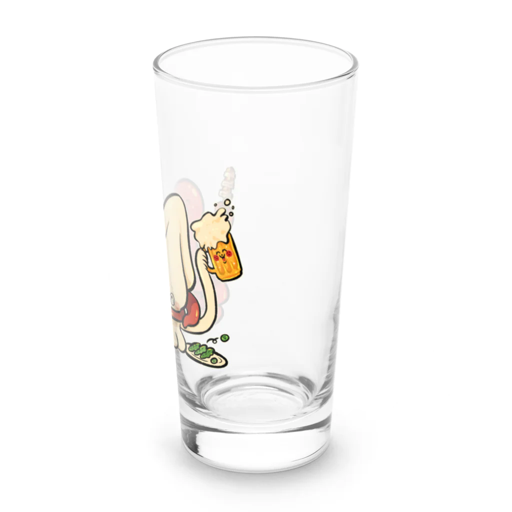 愉快レトロ雑貨屋★39太郎の酔いどれいかちゃんとへべれけたこちゃん夢の中 Long Sized Water Glass :right