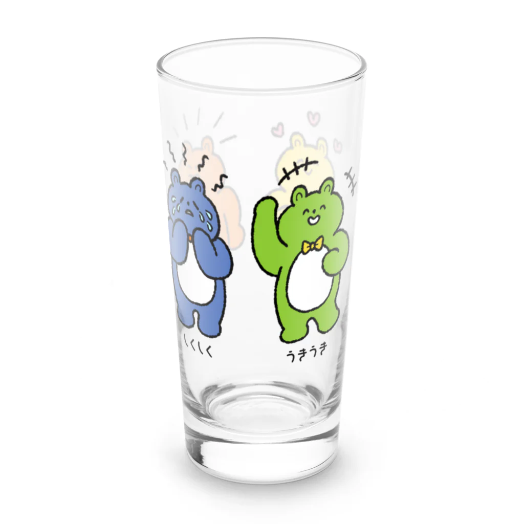 mincruの喜怒哀楽くまさんズ Long Sized Water Glass :right