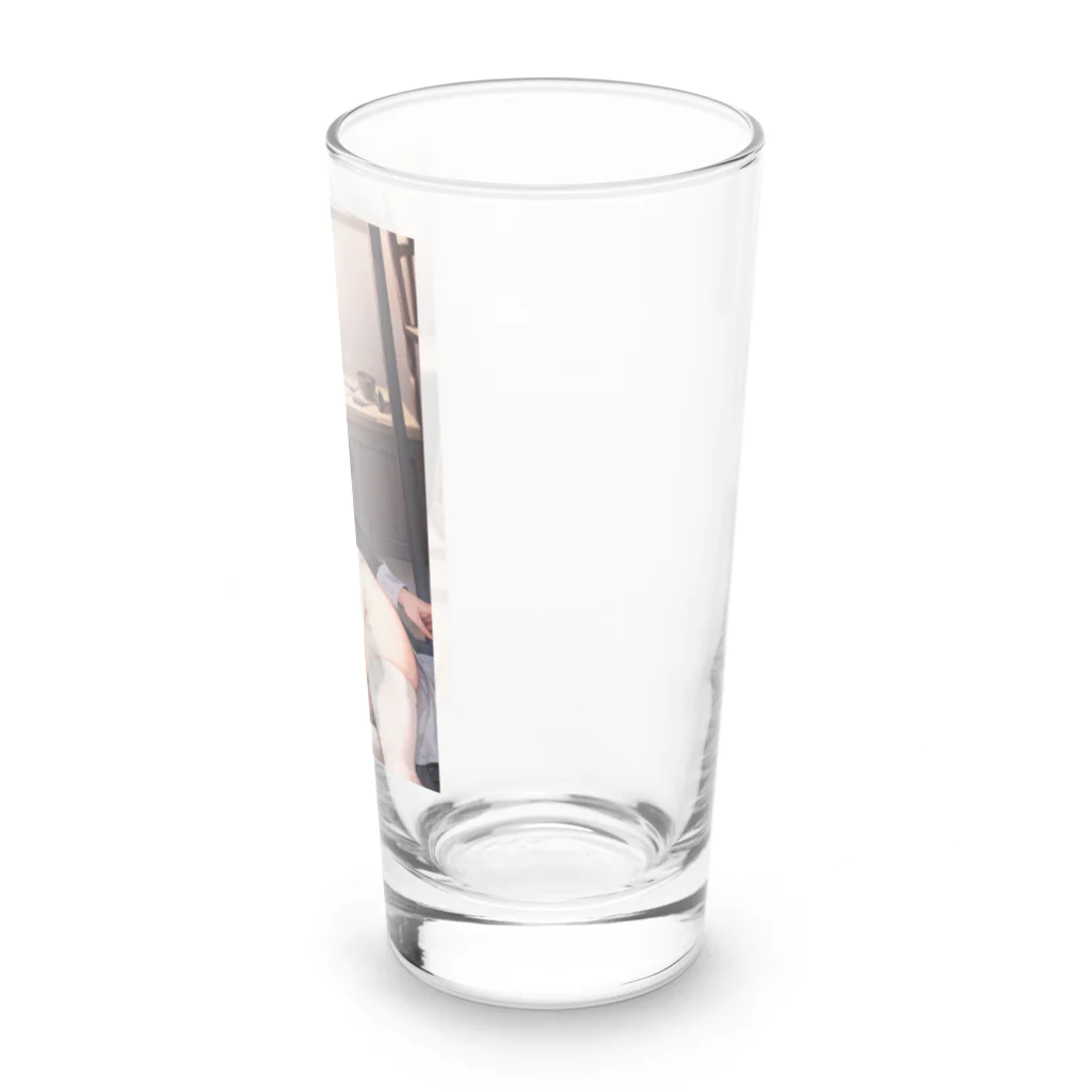 天乃鯱のメイドのお姉さん Long Sized Water Glass :right