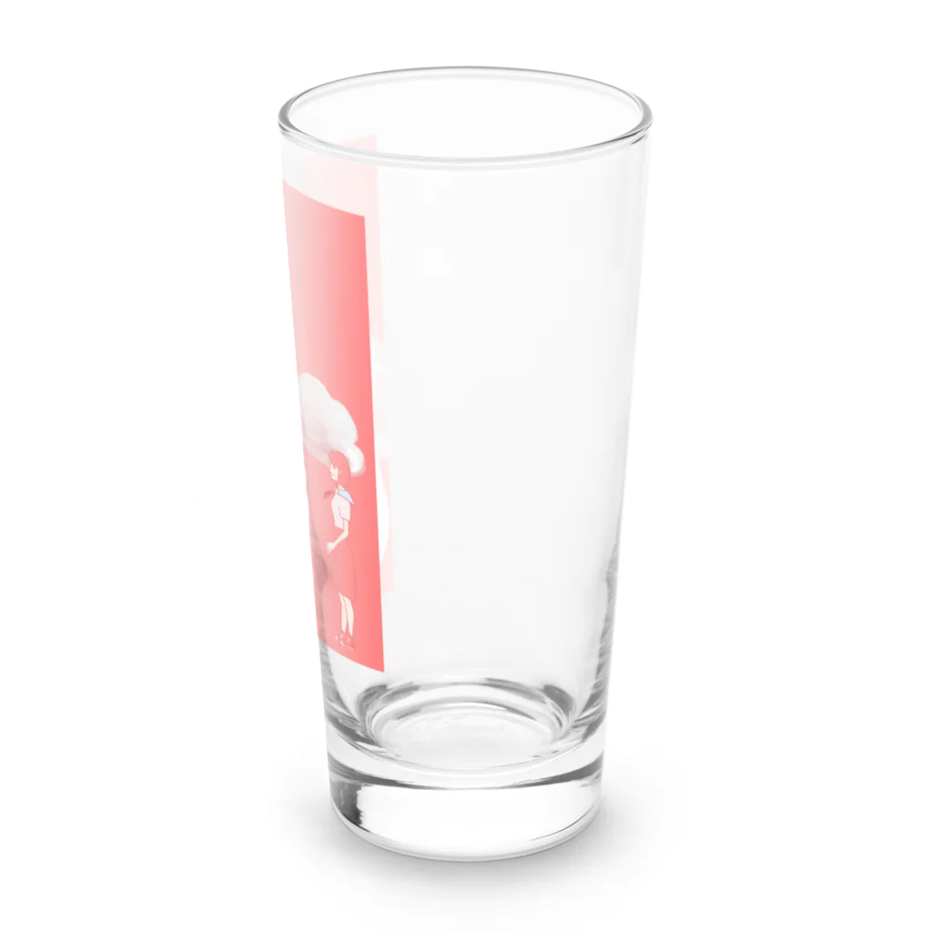 little_cloverのパンダと女子 Long Sized Water Glass :right