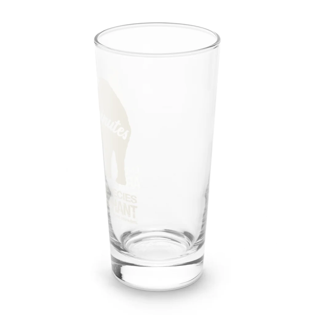 t-shirts-cafeの『アフリカゾウ』絶滅危惧種（レッドリスト） Long Sized Water Glass :right