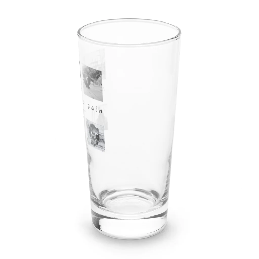 ボロ別荘DIYリフォームの【公式グッズ1】ボロ別荘DIYリフォーム No pain,No gain ver. Long Sized Water Glass :right