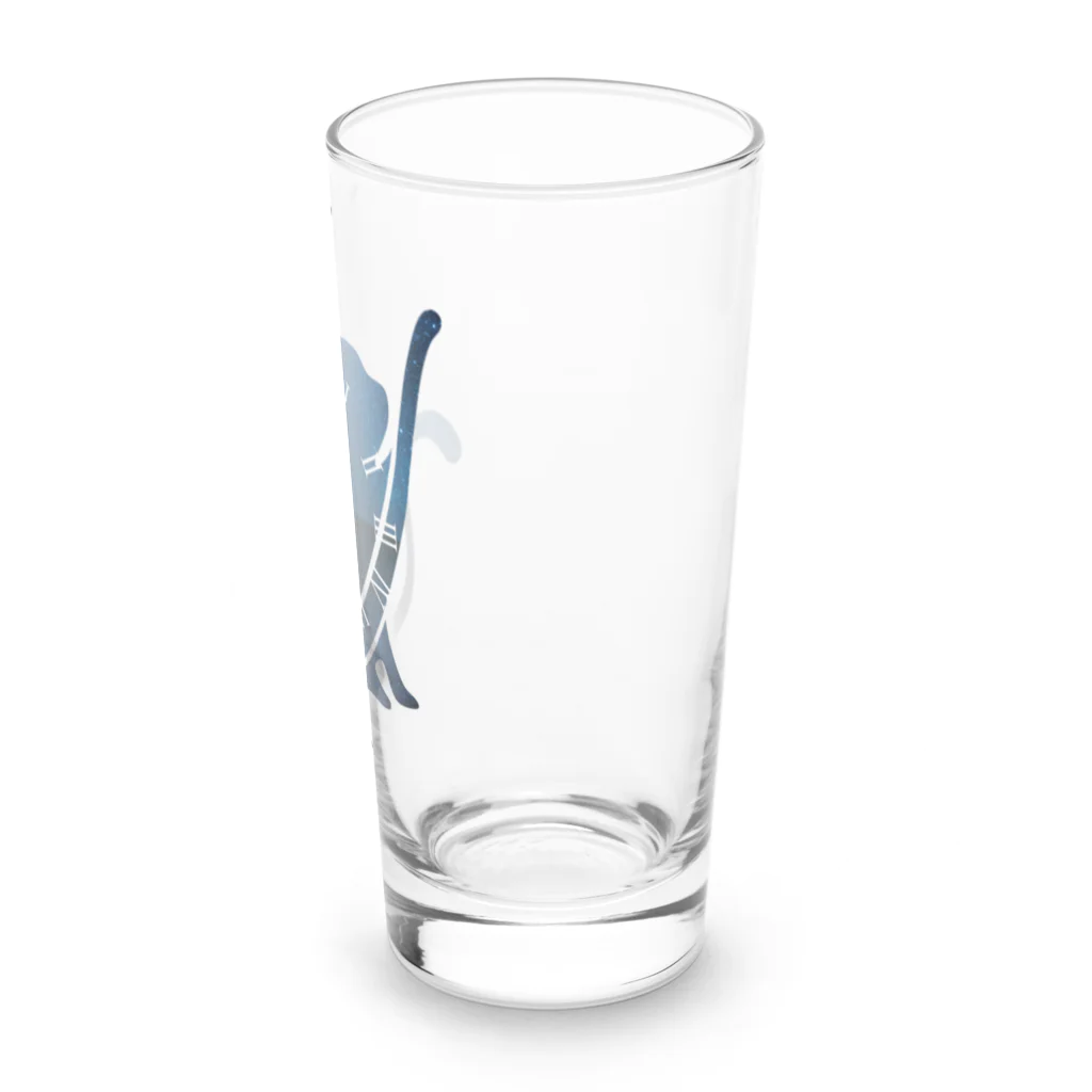 三宅 唯の波動関数の猫：青シンプル Long Sized Water Glass :right