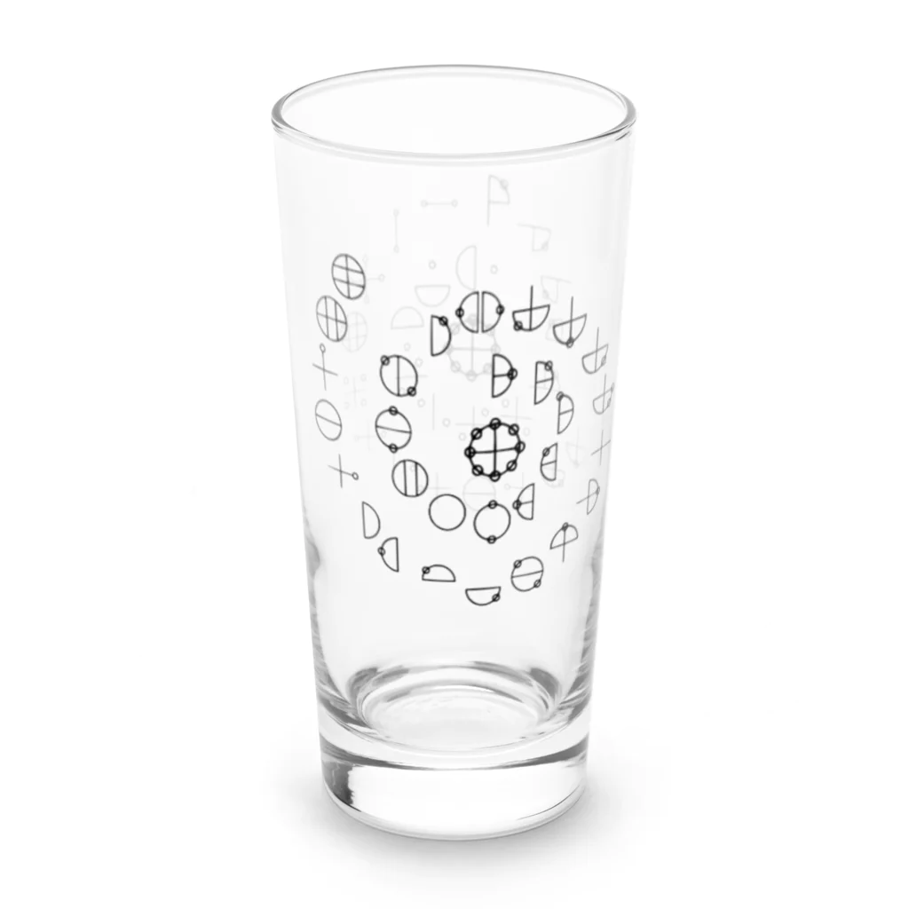 COCONUTchanのカタカムナ第5首第6首グッズ Long Sized Water Glass :right