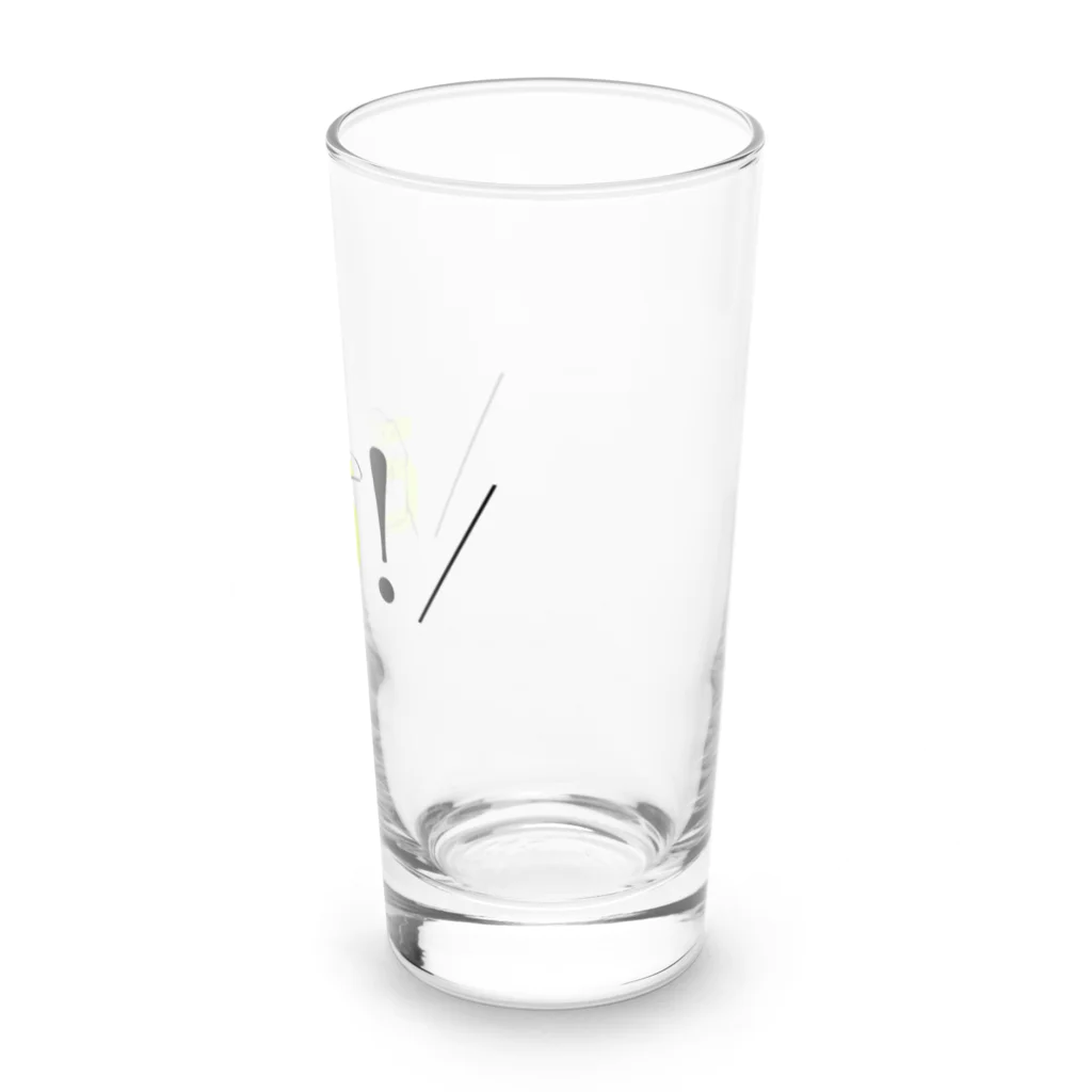 ヨシトミの絵のあ！(黄色)_手話50音 Long Sized Water Glass :right