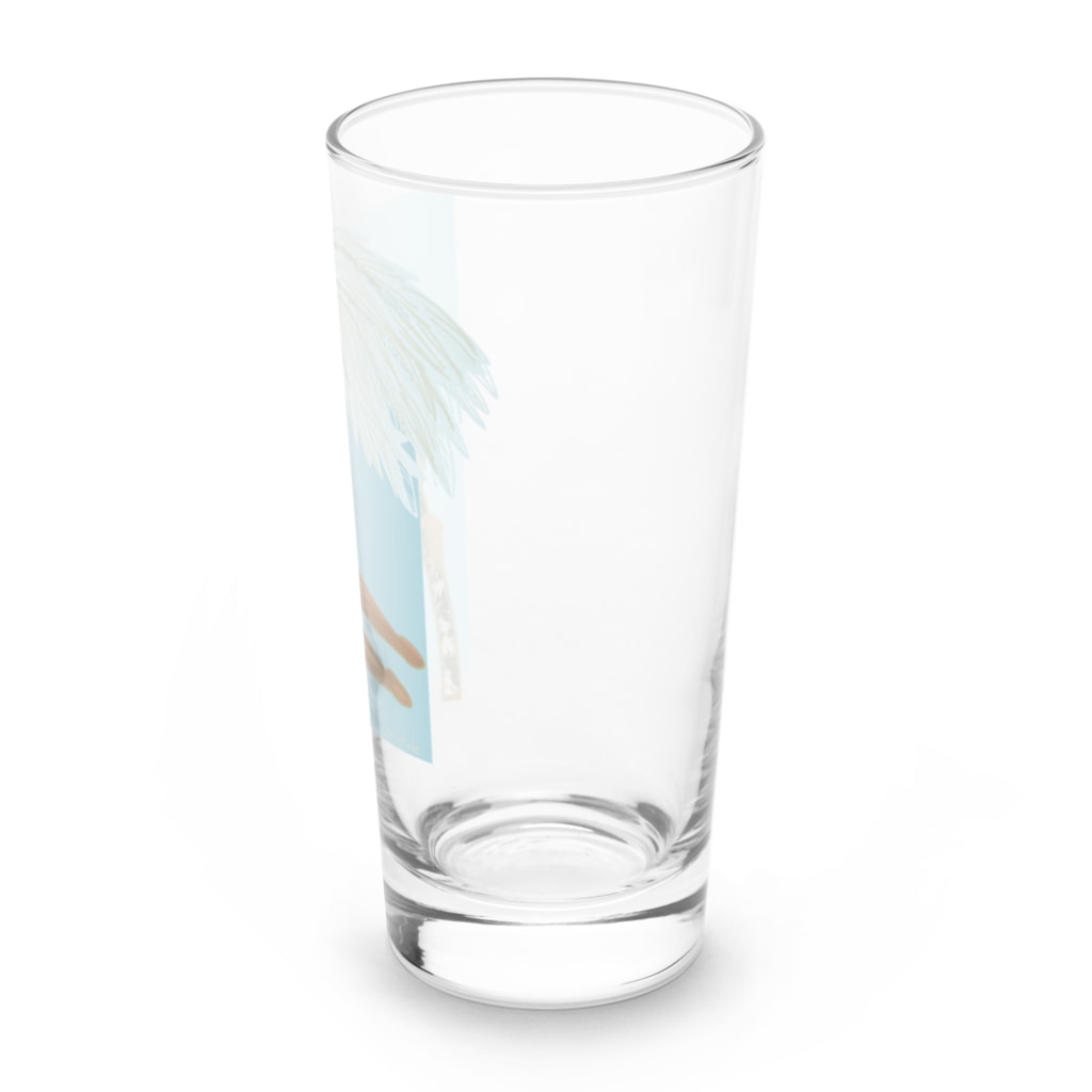 リップちゃんズ SHOPのヤシの木とリップちゃん Long Sized Water Glass :right