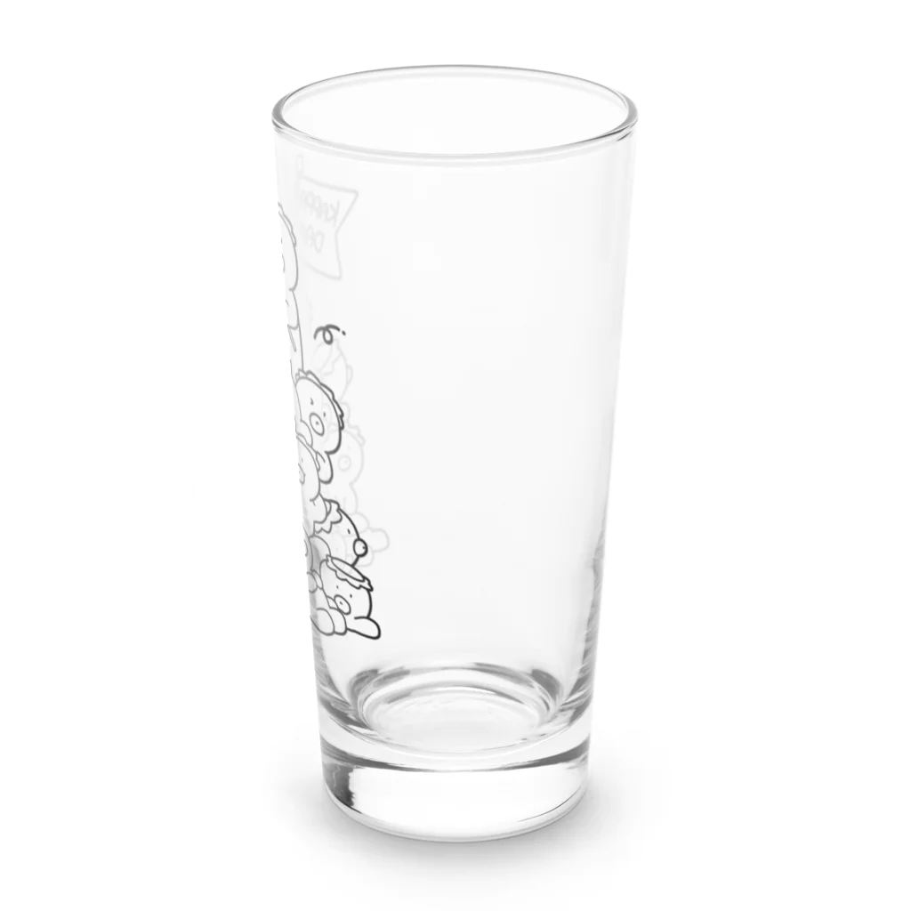 キノコマニアックのかっぱ団(ブラック) Long Sized Water Glass :right