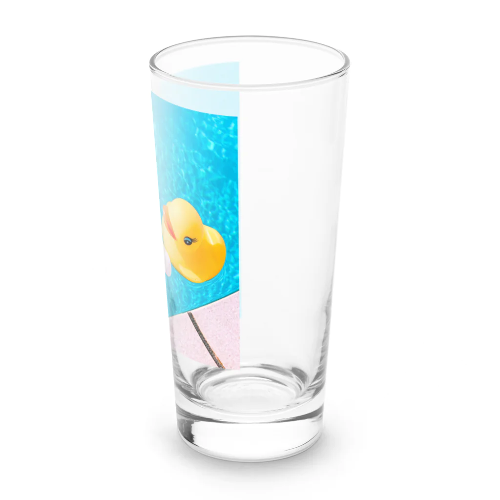 けいこうしょくのプールのアヒルさん Long Sized Water Glass :right