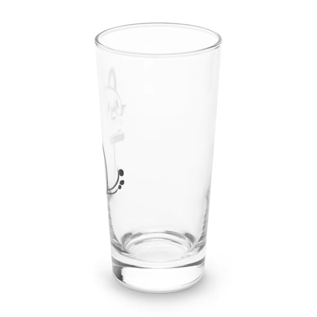 ダンディーおじさんのお店のダンディー犬さん Long Sized Water Glass :right