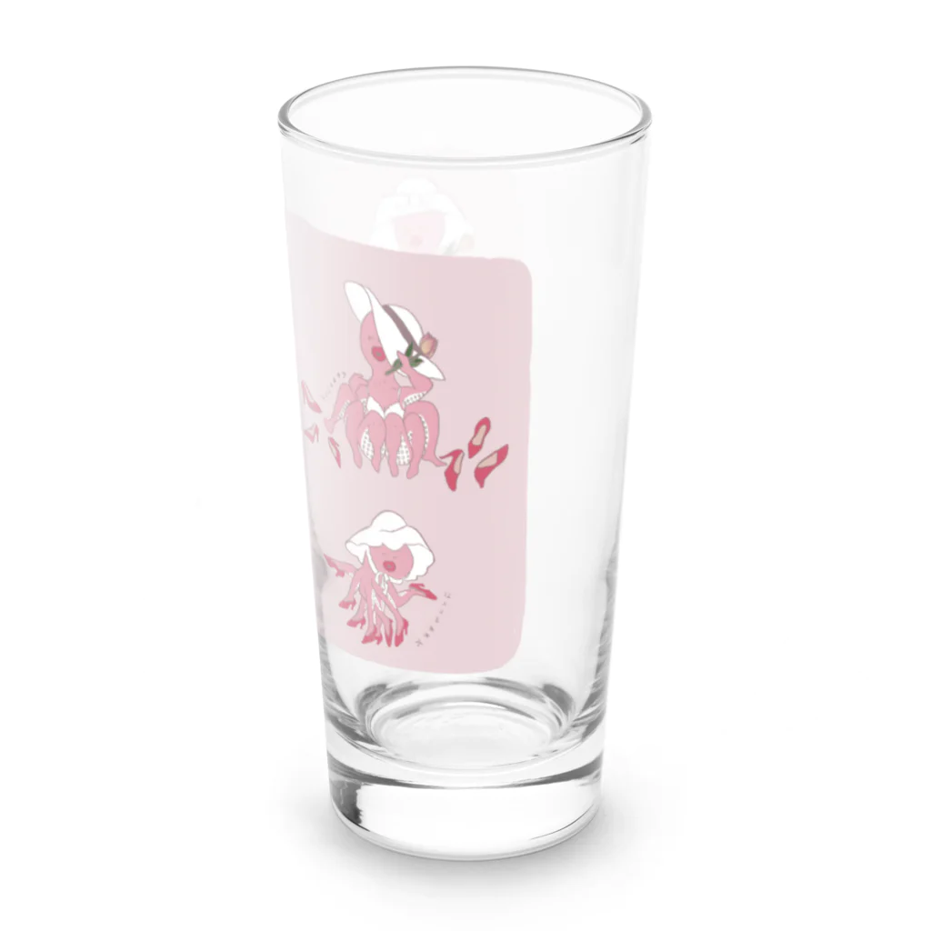 なかじまあゆみの雑貨屋さんの蛸大集合 Long Sized Water Glass :right