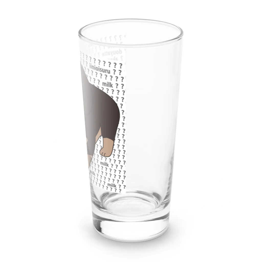 kogipanketuの牛乳犬 Long Sized Water Glass :right