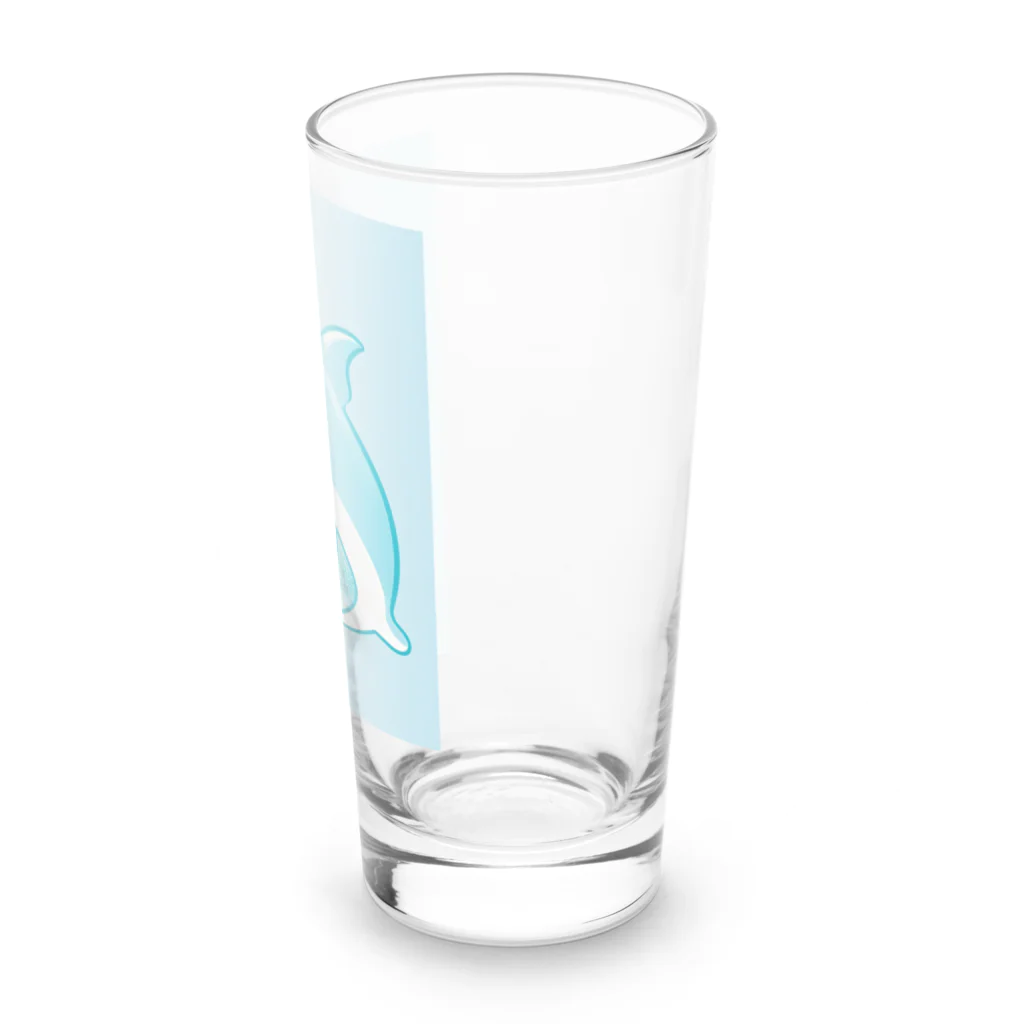 dolphineの癒しのハッピードルフィン　Healing Happy Dolphine Long Sized Water Glass :right