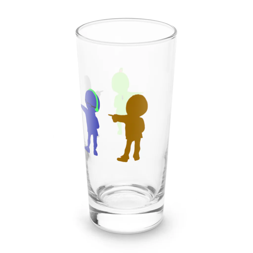 アホ顔ダブルフォース🌍SUZURIのいつものアホ4人 Long Sized Water Glass :right